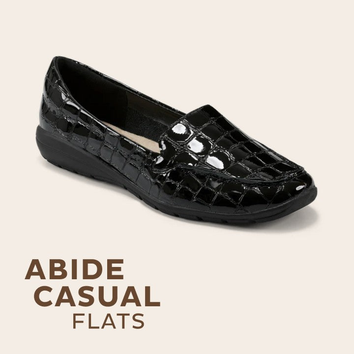 Abide croco print casual sales flats