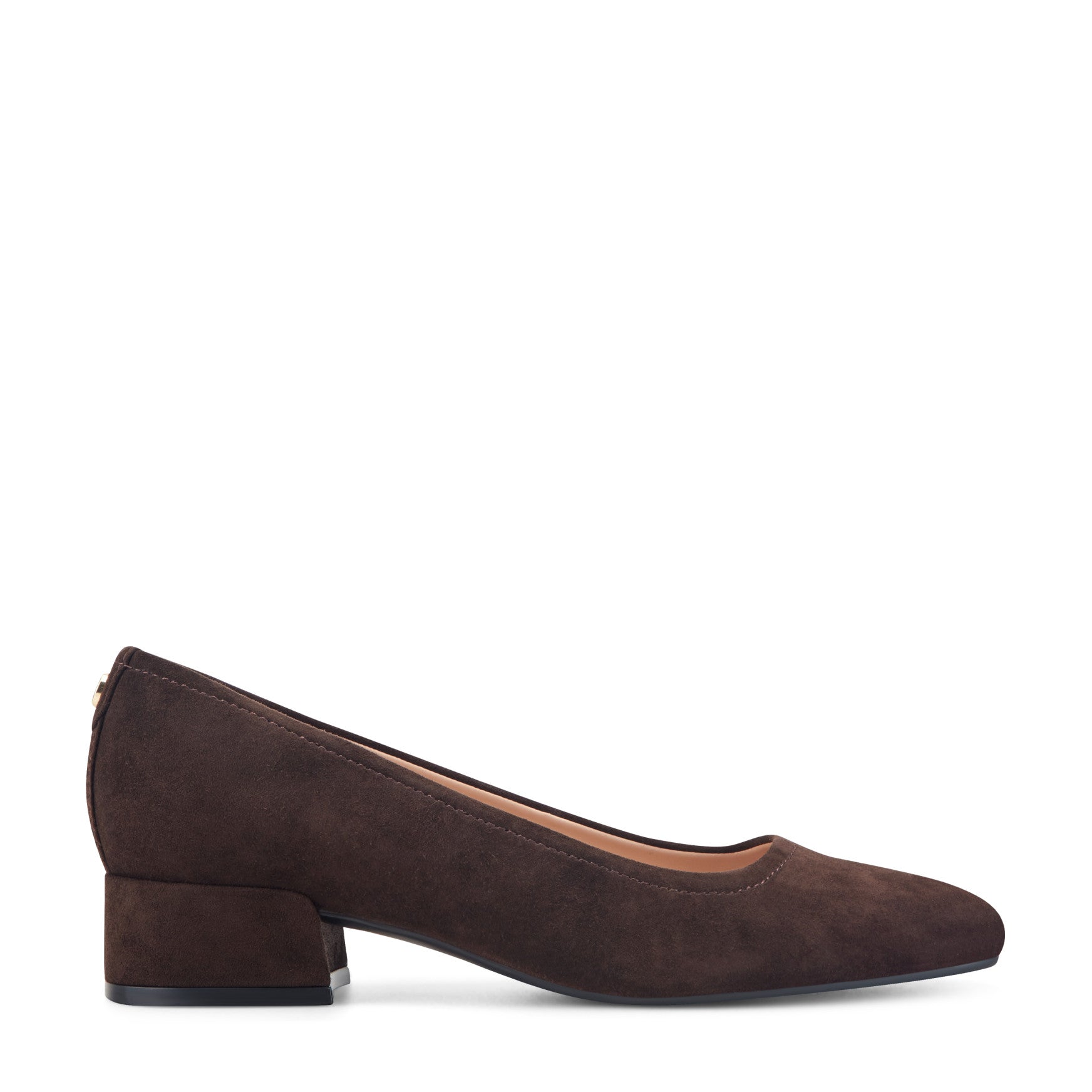womens brown suede dress shoes BinBiL Womens Black Chunky Low Heel Pumps Suede Dress Flats Shoes Comfortable Work Loafers Business office Shoes Brown 4.5(35)