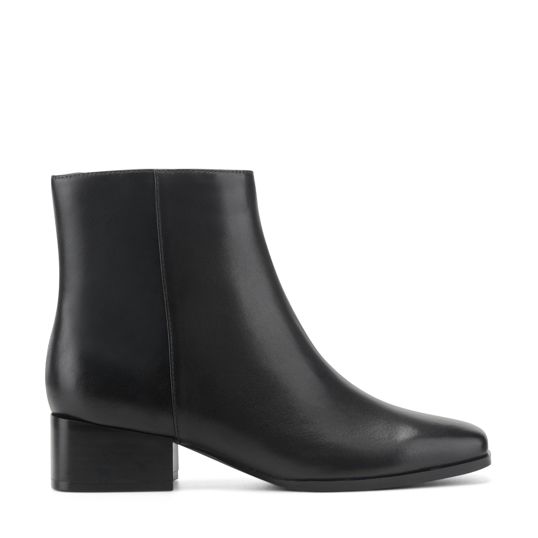 leather dress booties Women's Sidney - Black Cap toe