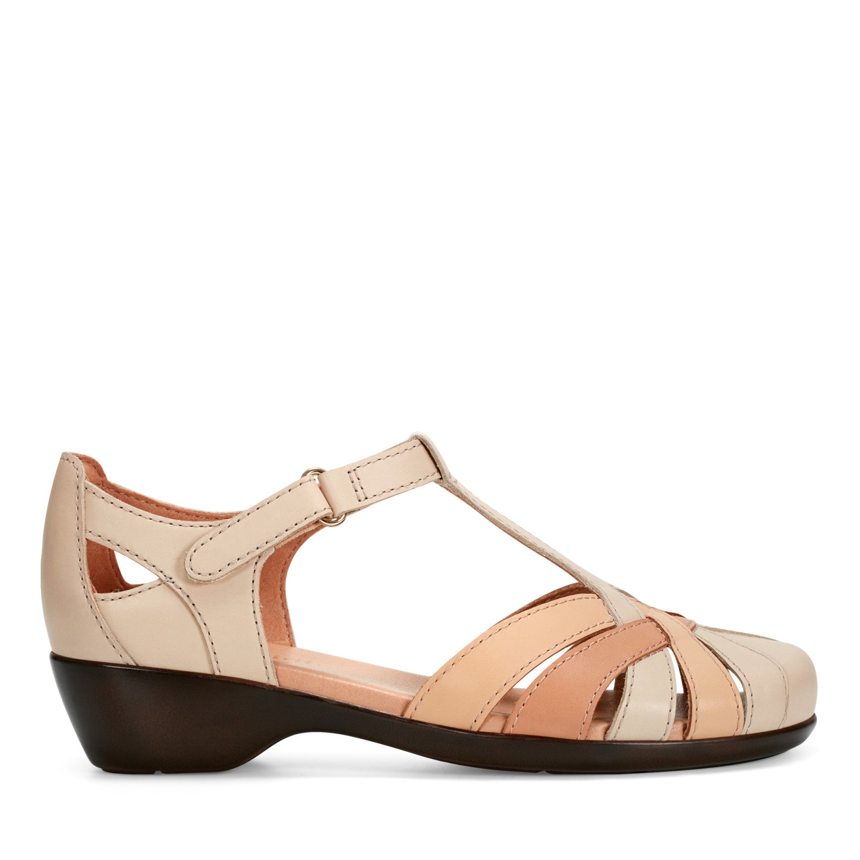 Women's Darlyn T-Strap Heels Brown Easy Spirit