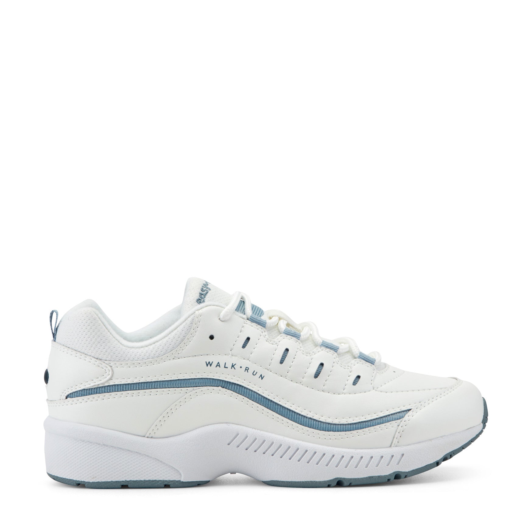 Women's Romy Leather Walking Shoes - White/Grey Leather | Easy Spirit