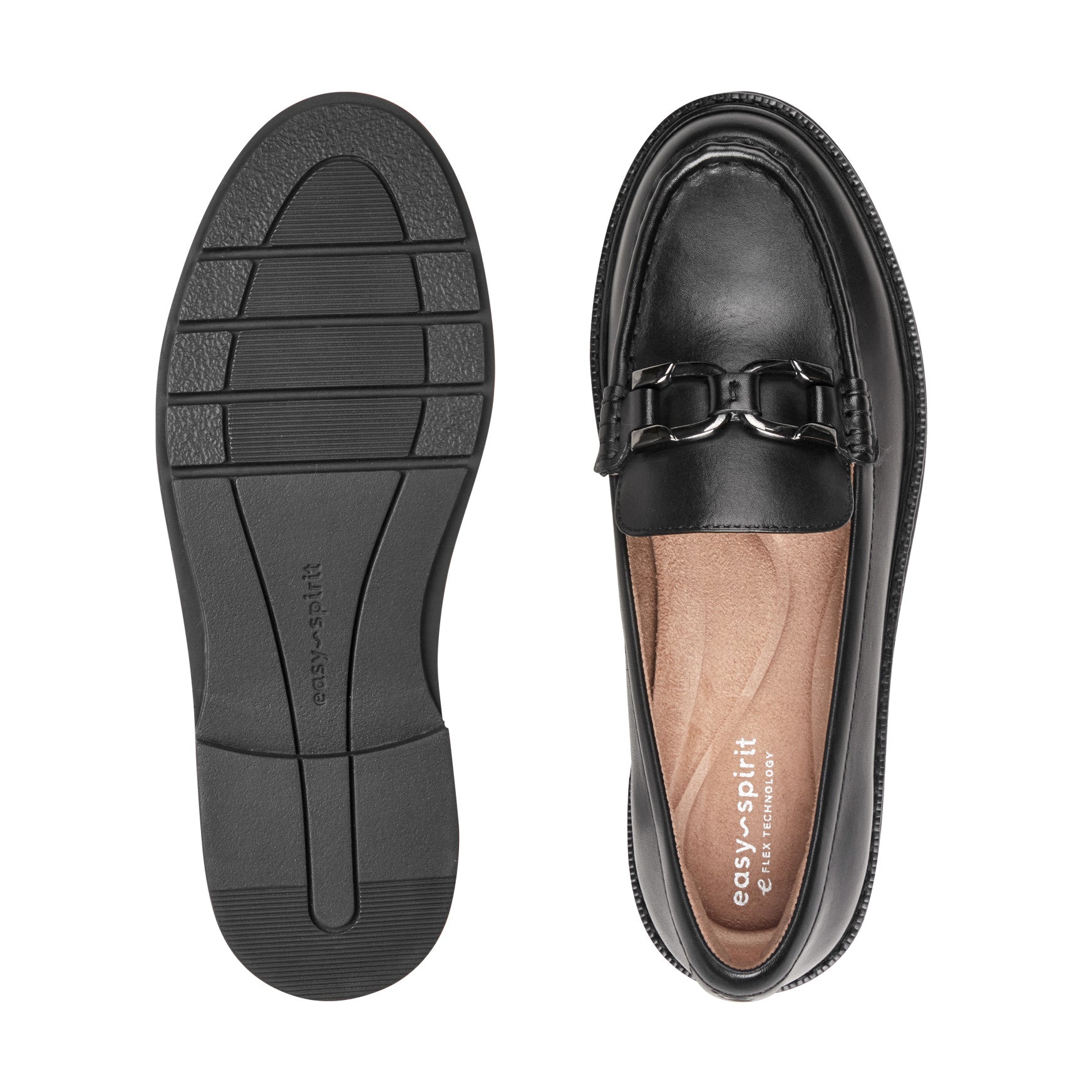 Women's Zaira Casual Horsebit Loafers - Black Leather | Easy Spirit