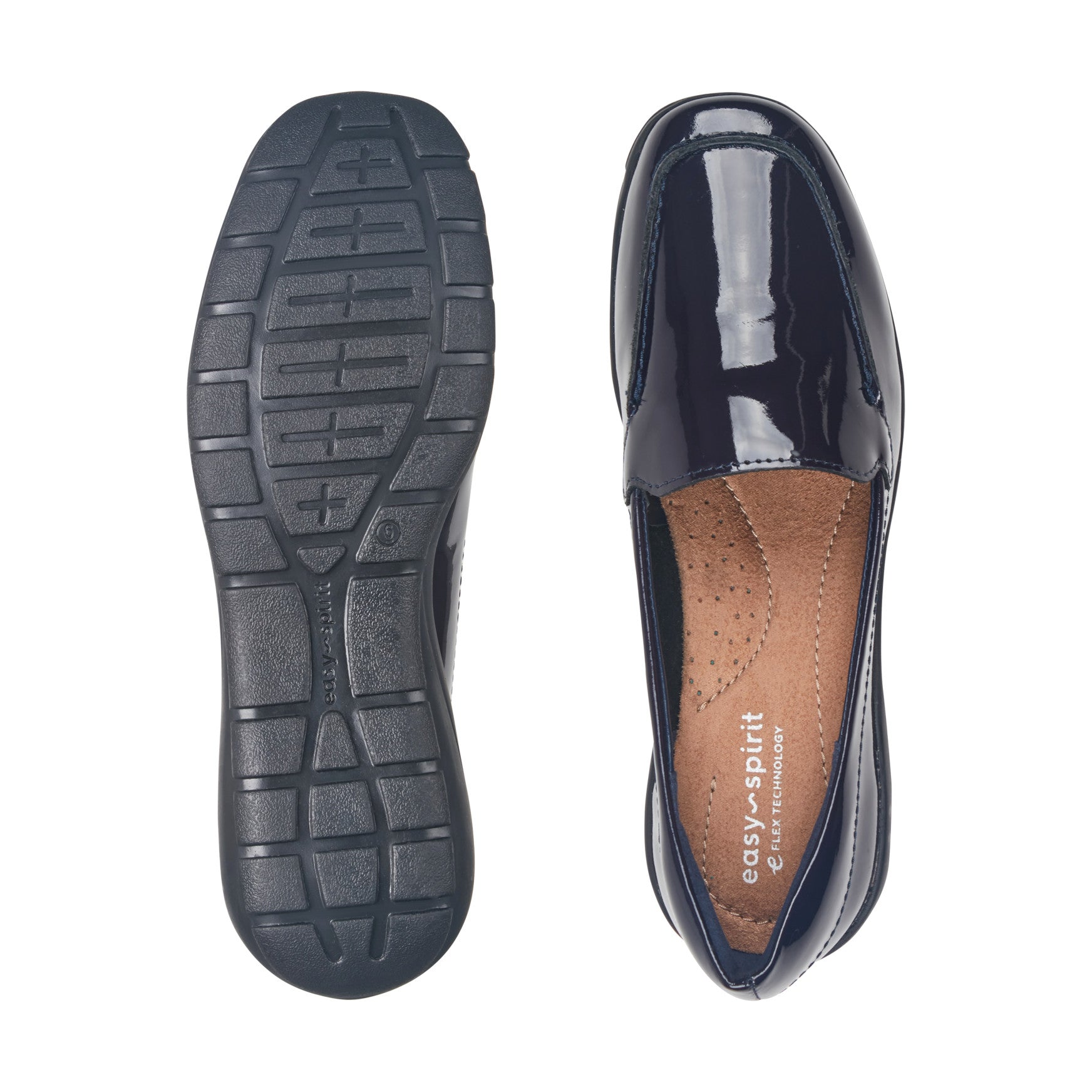 Women's Abide Casual Flats - Dark Blue Patent Leather | Easy Spirit