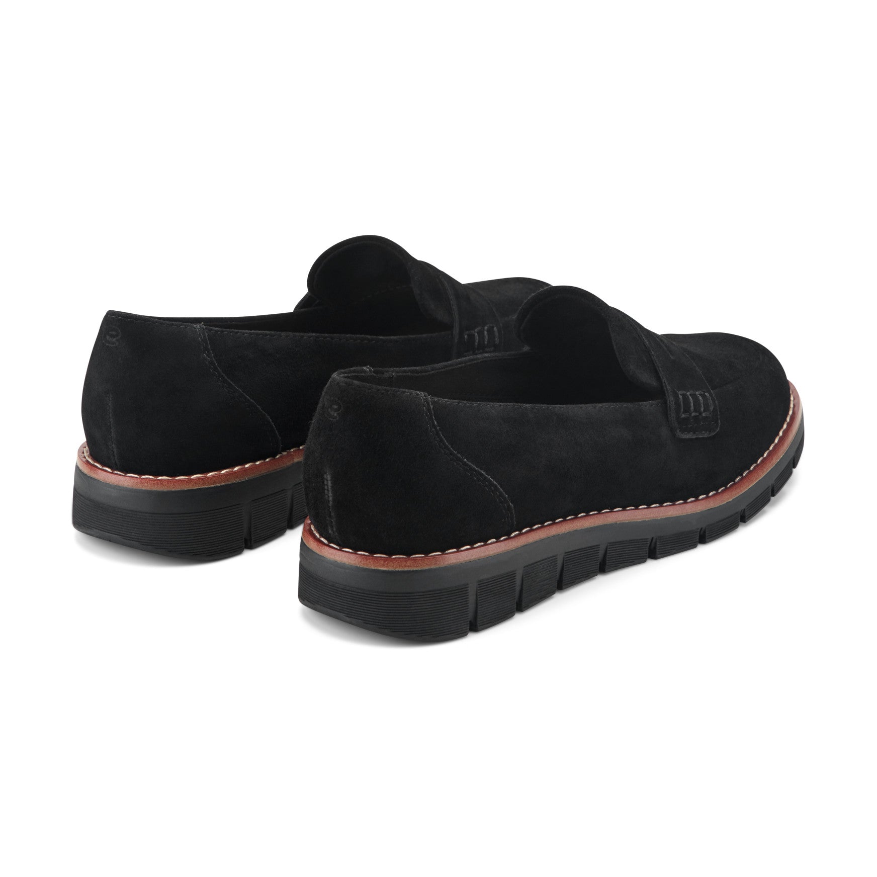 Women's Velia Casual Slip On Loafers - Black Suede | Easy Spirit