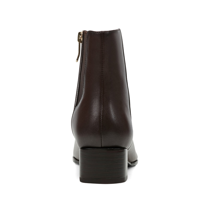 brown dress booties for women Upioiwer Women's Mid Calf Dress Boots