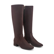 Danilyn Wide Calf Block Heel Boots