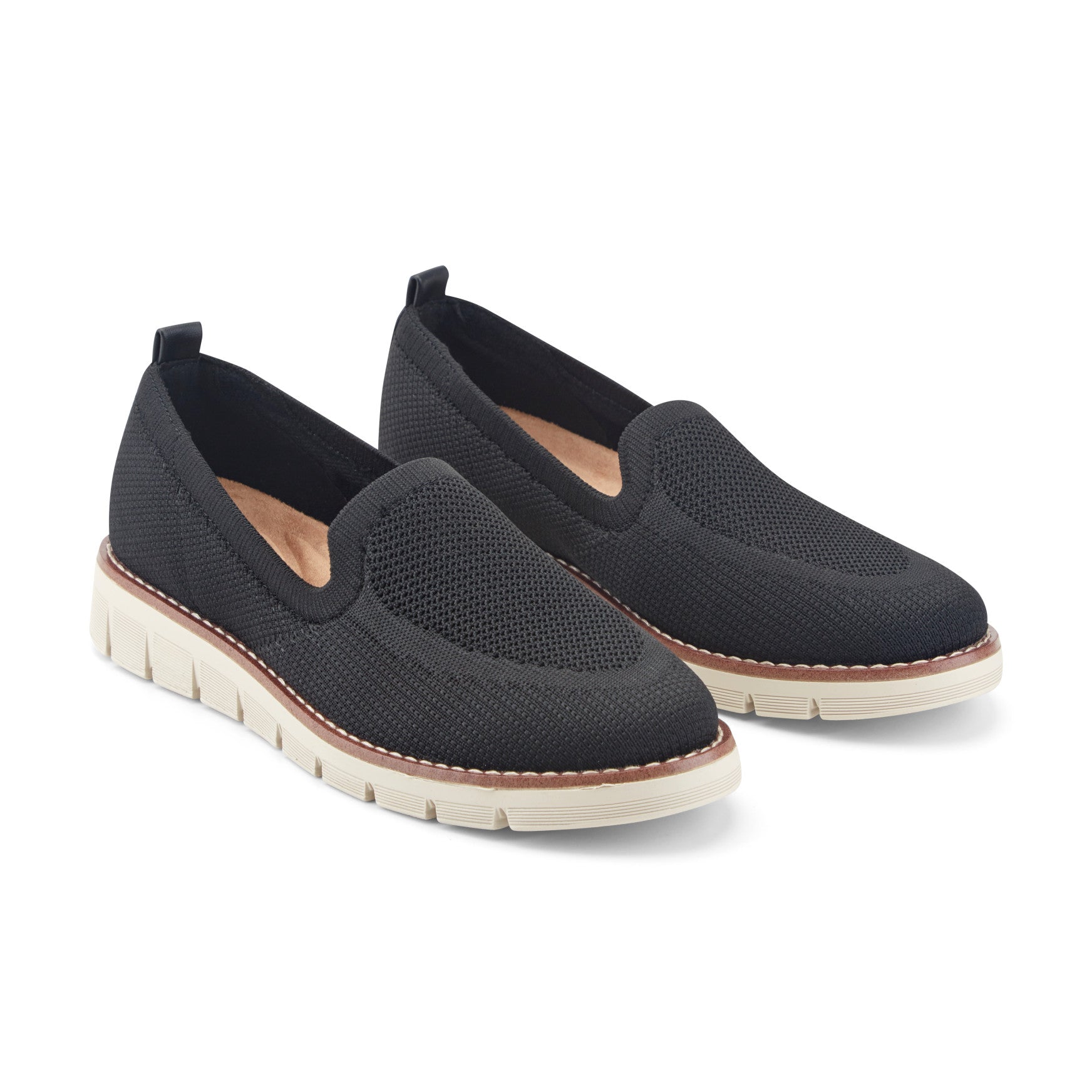 simple is bestスワッグ50cm Women's Valina Casual Slip On Flats - Black | Easy Spirit