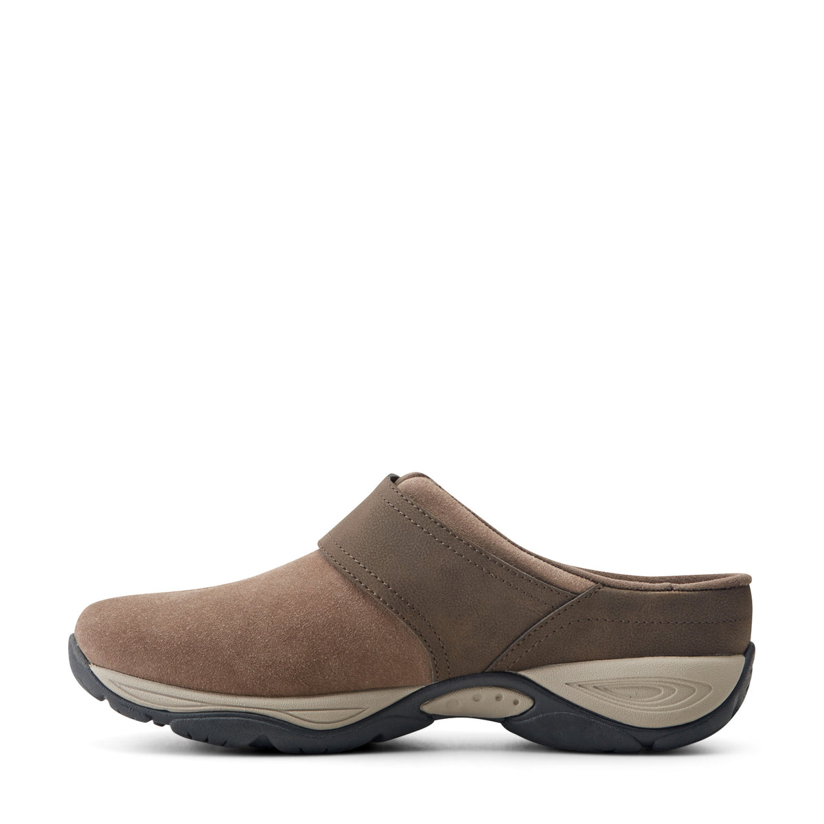 Women's Edline Slip On Casual Clogs - Taupe/Brown Suede | Easy Spirit