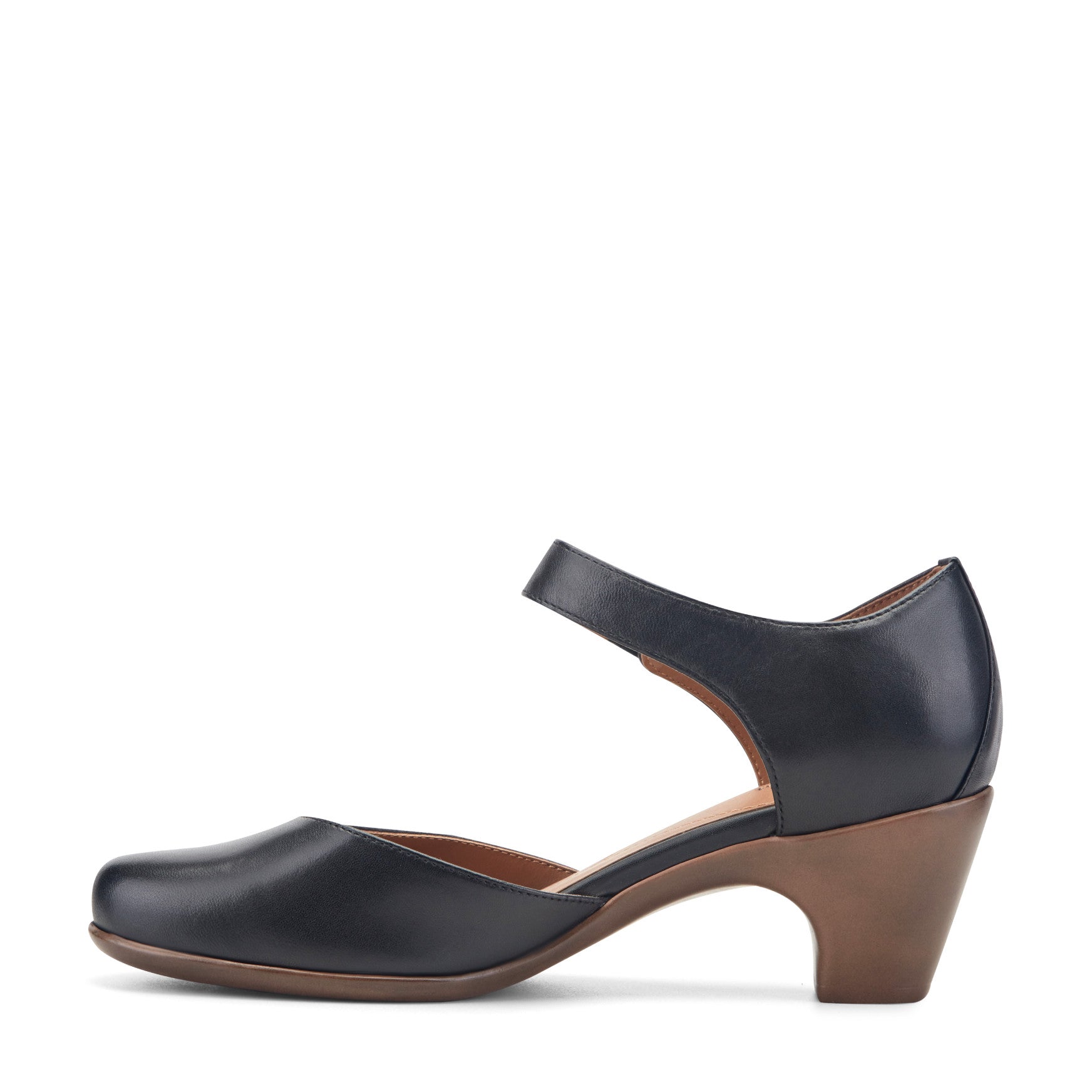Women's Clarice Mary Jane Heels - Black Leather | Easy Spirit