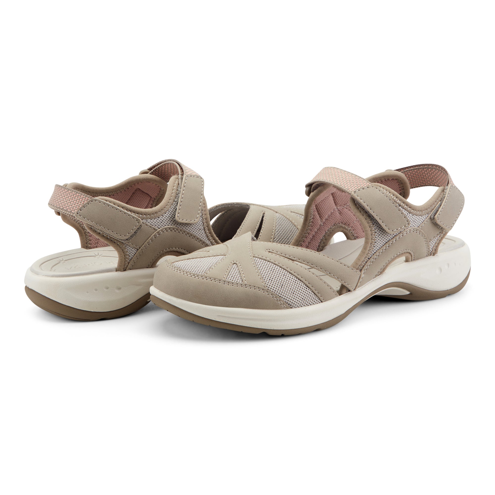 women's flat dress sandals Easy Spirit Esplash Sandal | Women's | Taupe | Size 9