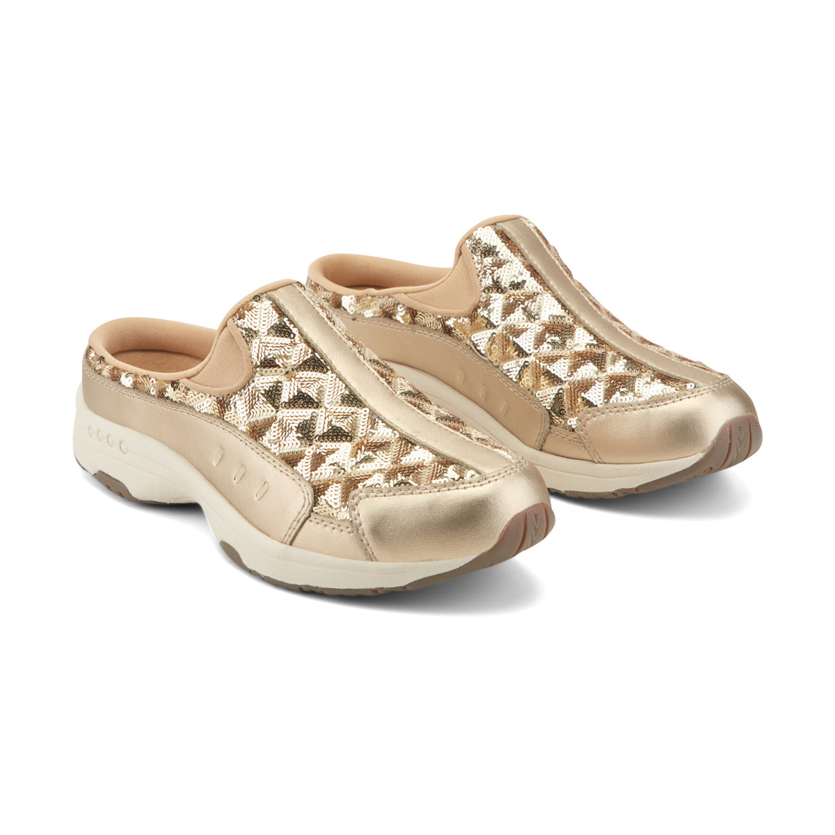 Women's Traveltime Clogs - Gold Sequin | Easy Spirit