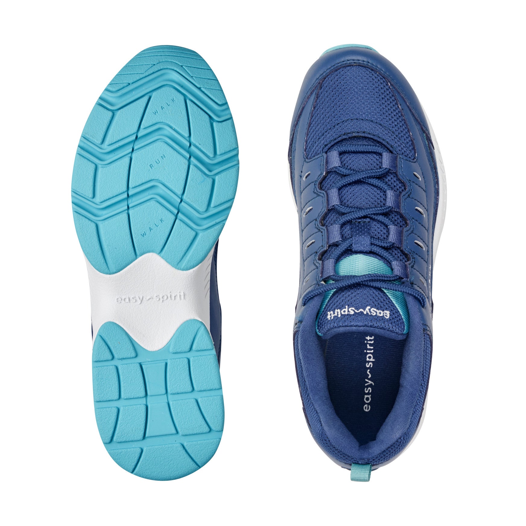 Women's Romy Walking Shoes - Navy/Light Blue Leather | Easy Spirit