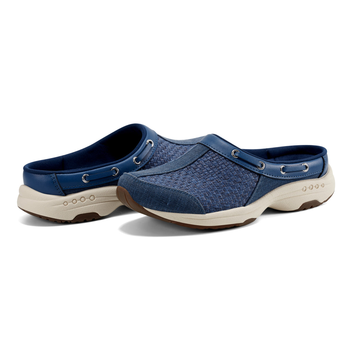 Women's Travelport Clogs - Navy Woven | Easy Spirit