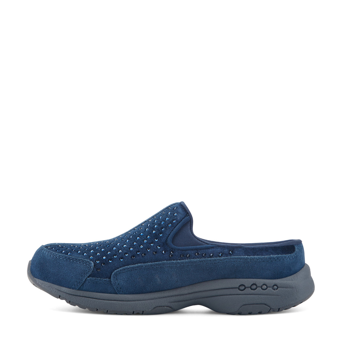 Women's Traveltime Clogs - Navy Velvet/Rhinestone | Easy Spirit