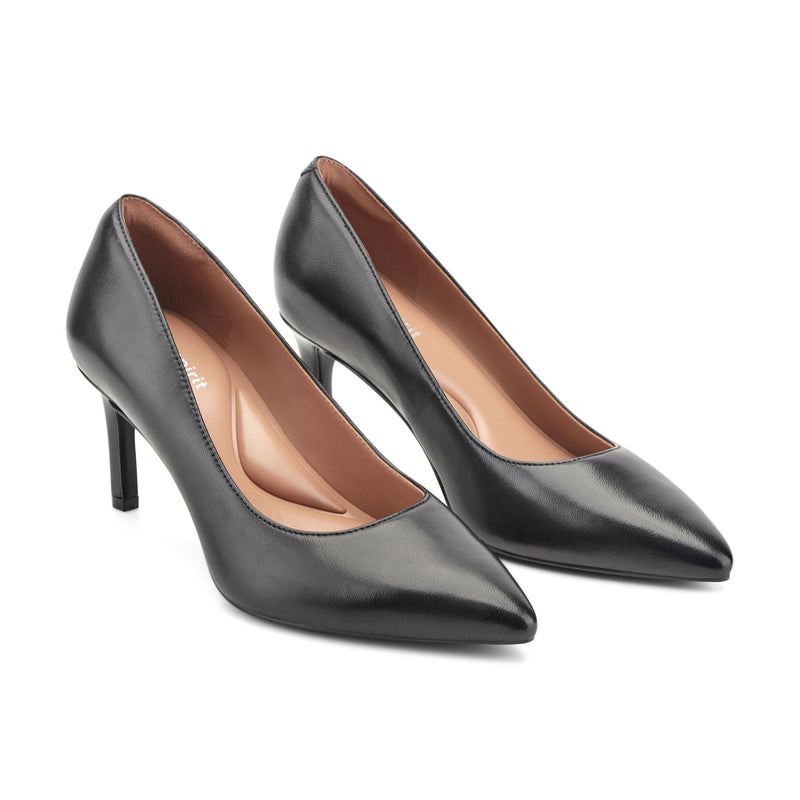 ladies dress pumps Amazon.com | LIURUIJIA Women's Closed Toe Low Chunky Heel Pumps Ankle Strap Dress Shoes for Work Wedding Party Black Matte 36 US 5.5