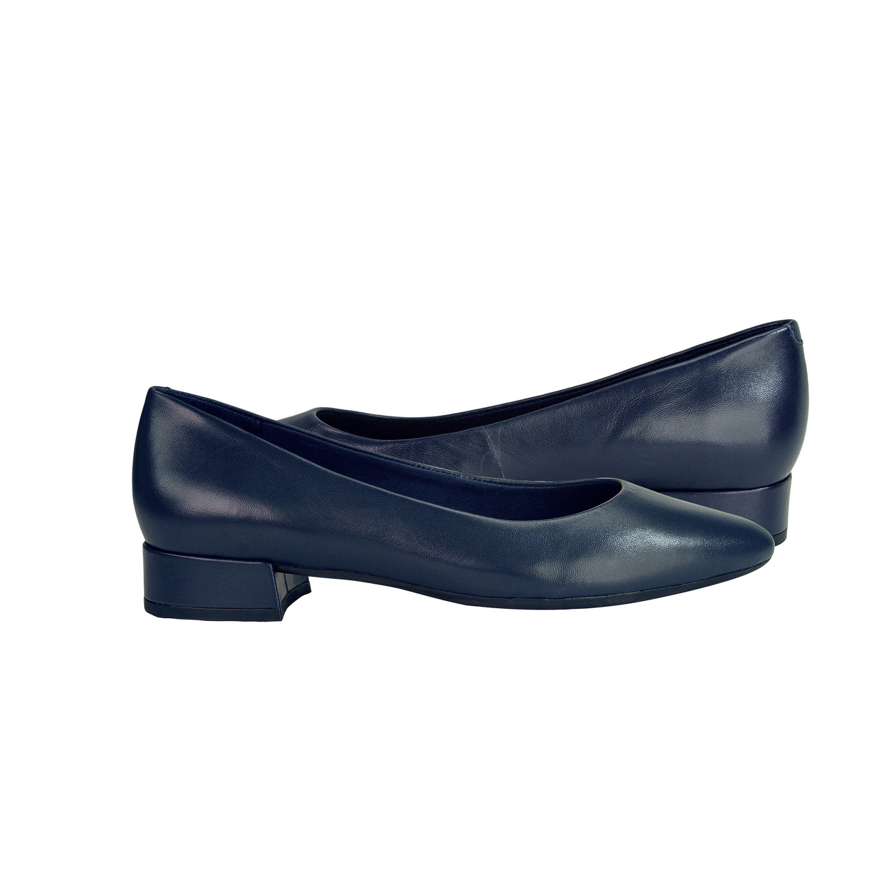 Women's Caldise Leather Low Heel Dress Shoes - Navy Leather | Easy Spirit Women's Caldise Leather Low Heel Dress Shoes - Navy Leather | Easy Spirit