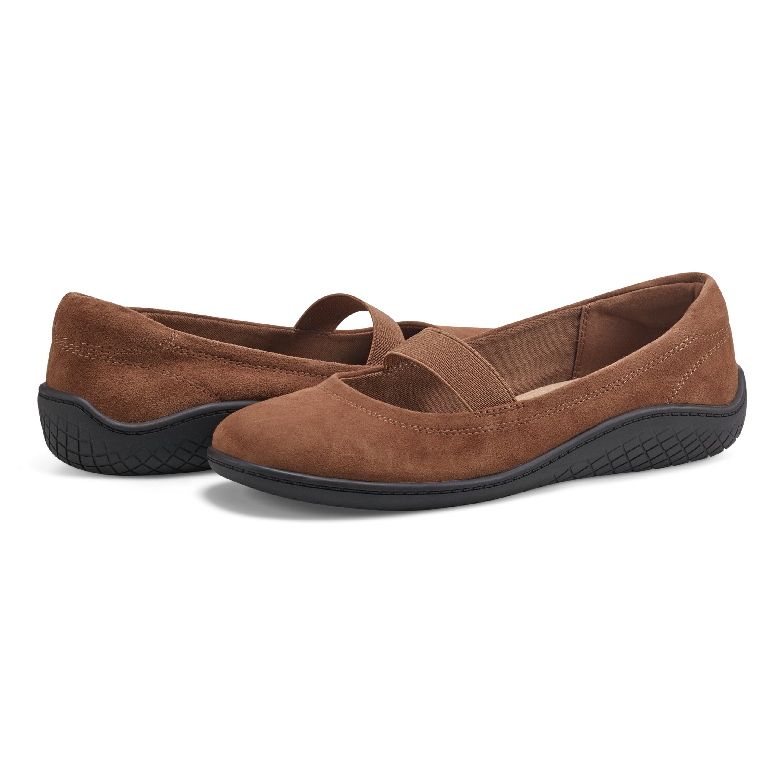 Golden Mary Jane Casual Ballet Flats – Easy Spirit