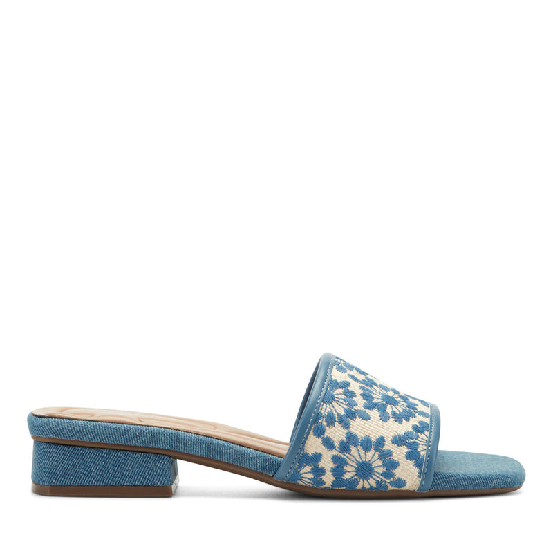 Easy Spirit - Women's - Gianina Raffia Dress Sandals - Blue/Natural (Size 6) , Medium Width Easy Spirit - Women's - Gianina Raffia Dress Sandals - Blue/Natural (Size 6) , Medium Width