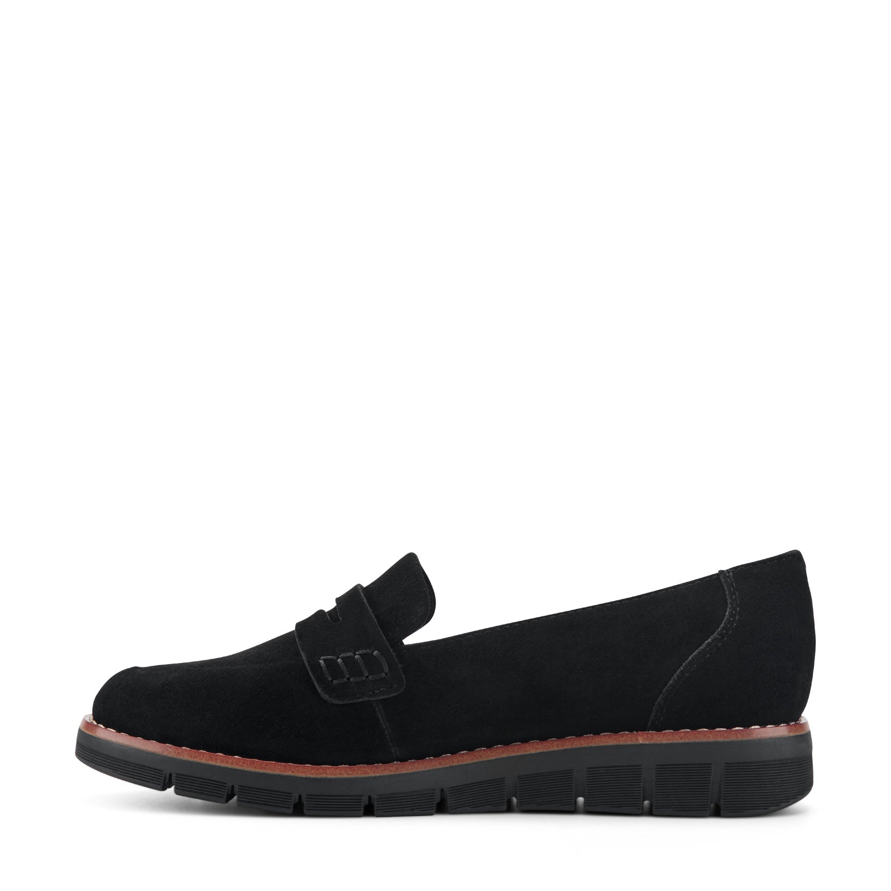 Women's Velia Casual Slip On Loafers - Black Suede | Easy Spirit