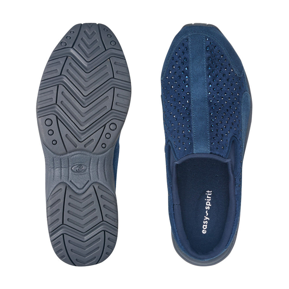 Women's Traveltime Clogs - Navy Velvet/Rhinestone | Easy Spirit