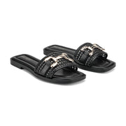 Vana Horsebit Slip On Sandals