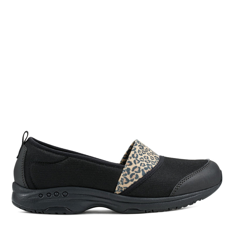 Easy Spirit - Women's - Twist Slip On Sneakers - Black/Leopard (Size 8.5) , Medium Width Easy Spirit - Women's - Twist Slip On Sneakers - Black/Leopard (Size 8.5) , Medium Width