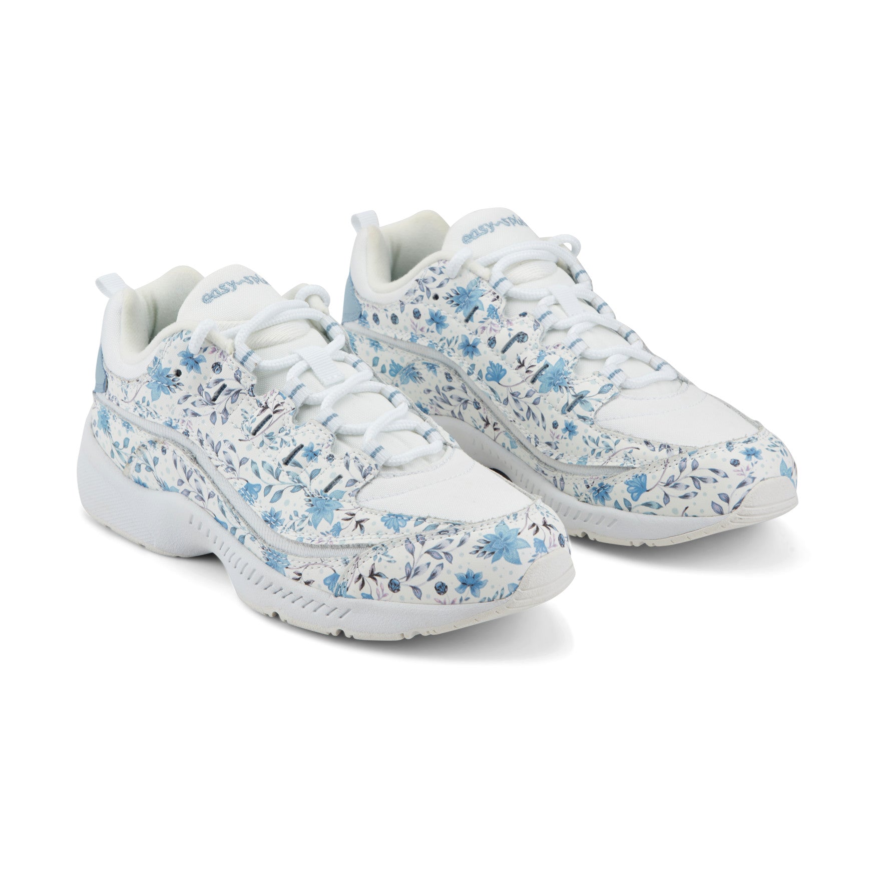 Women's Romy Walking Shoes - White/Blue Floral | Easy Spirit