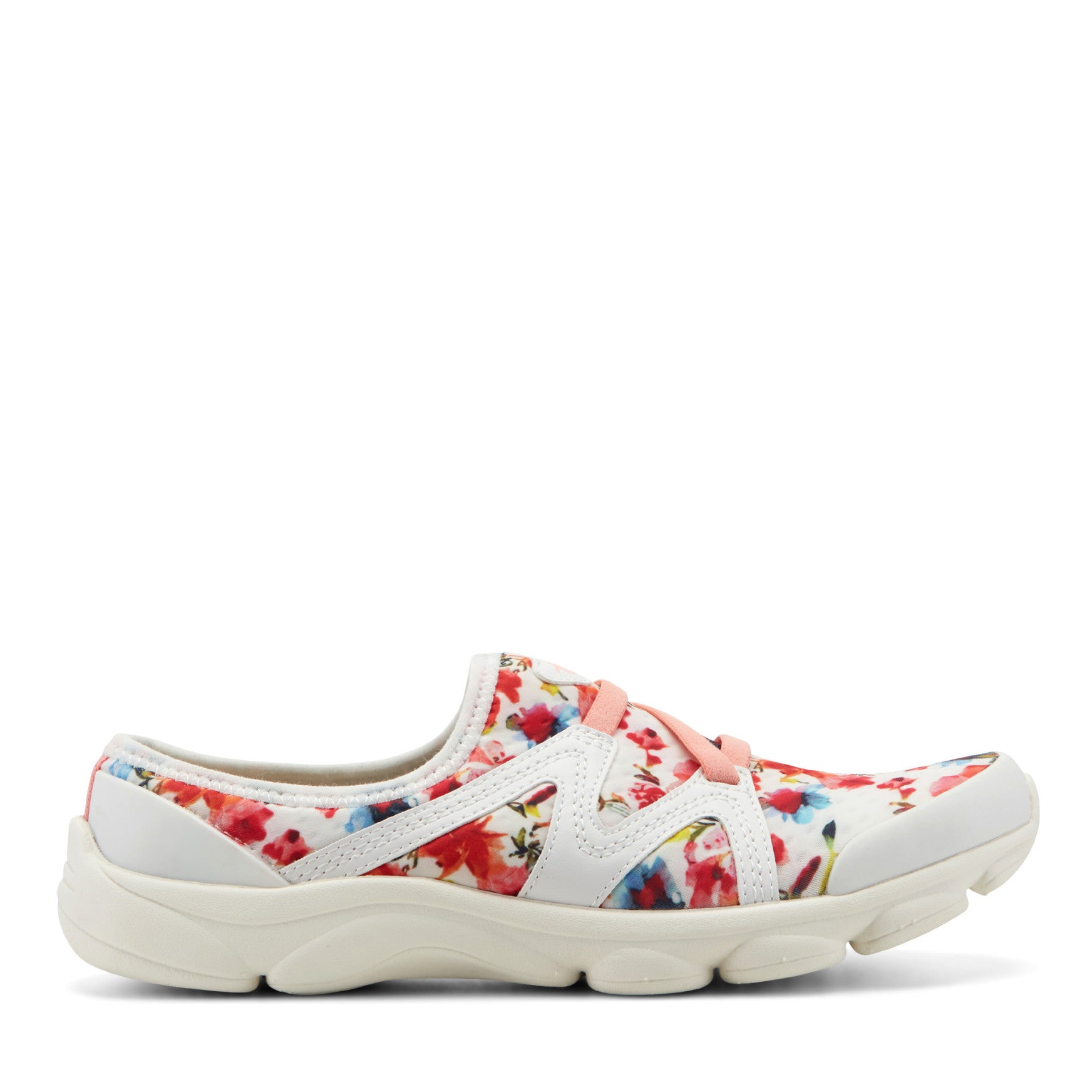 Red Riptide Women's Riptide Clogs - White/Red Floral Multi | Easy Spirit