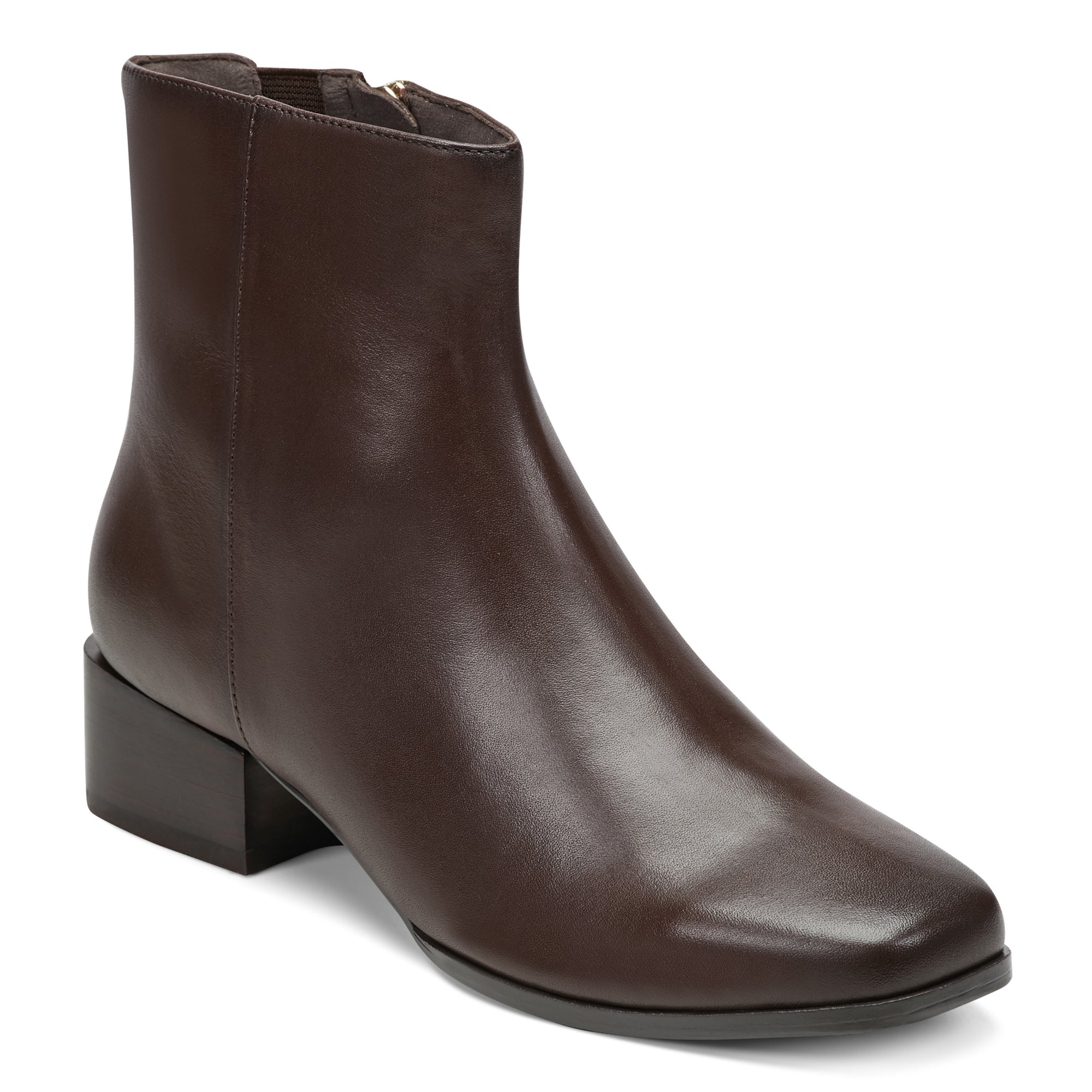 short brown dress boots Chenyee Women's Brown Ankle Boots Chunky Heel Leather Platform Fall Booties Heeled Short Dress Boots with Buckle Strap, Size: 10.5