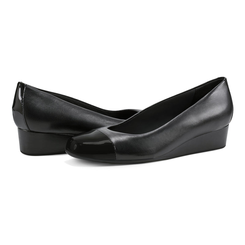 womens black dress wedge shoes Amazon.com | Ankis Wedges for Women, Black Women's Wedge Low Heel Closed Toe Women Pumps Comfortable Dress Shoes -2Inch