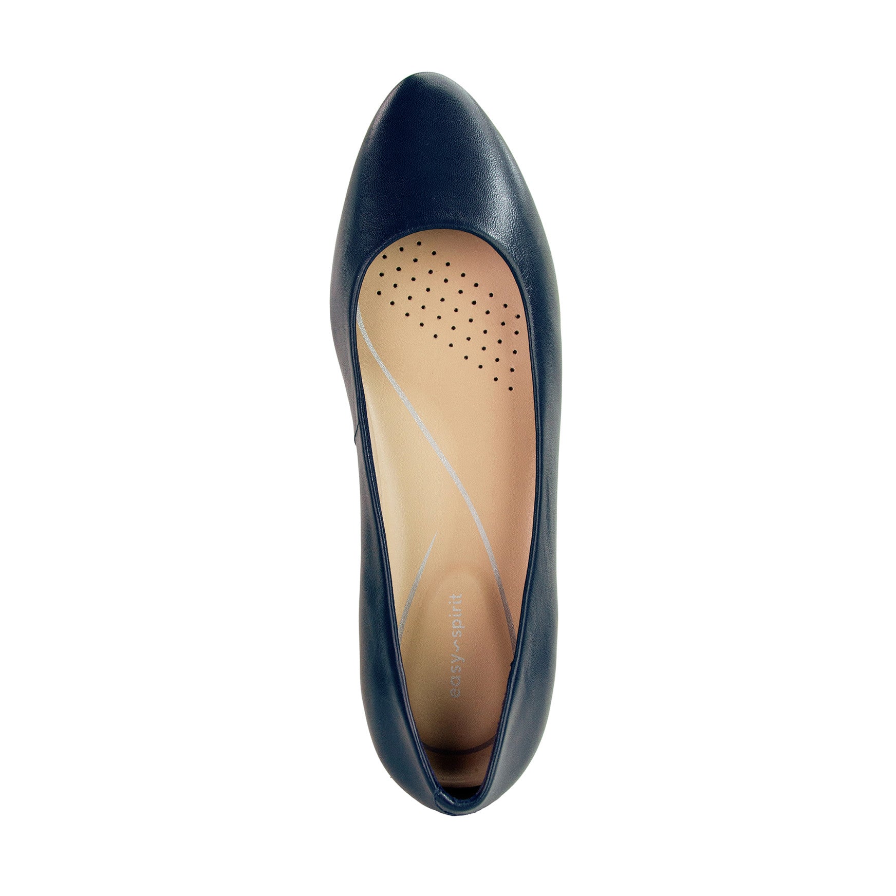 Women's Caldise Leather Low Heel Dress Shoes - Navy Leather | Easy Spirit Women's Caldise Leather Low Heel Dress Shoes - Navy Leather | Easy Spirit