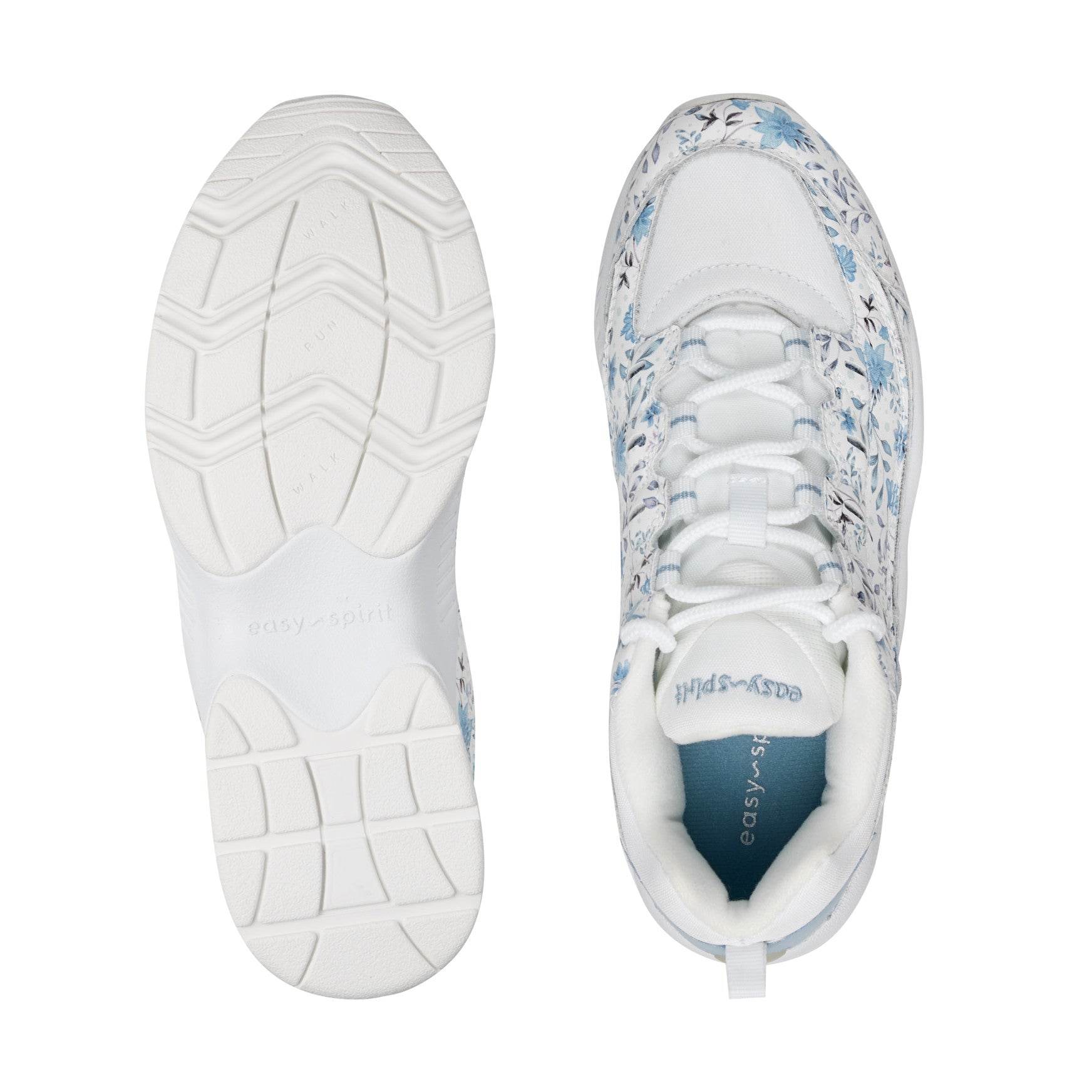 Women's Romy Walking Shoes - White/Blue Floral | Easy Spirit
