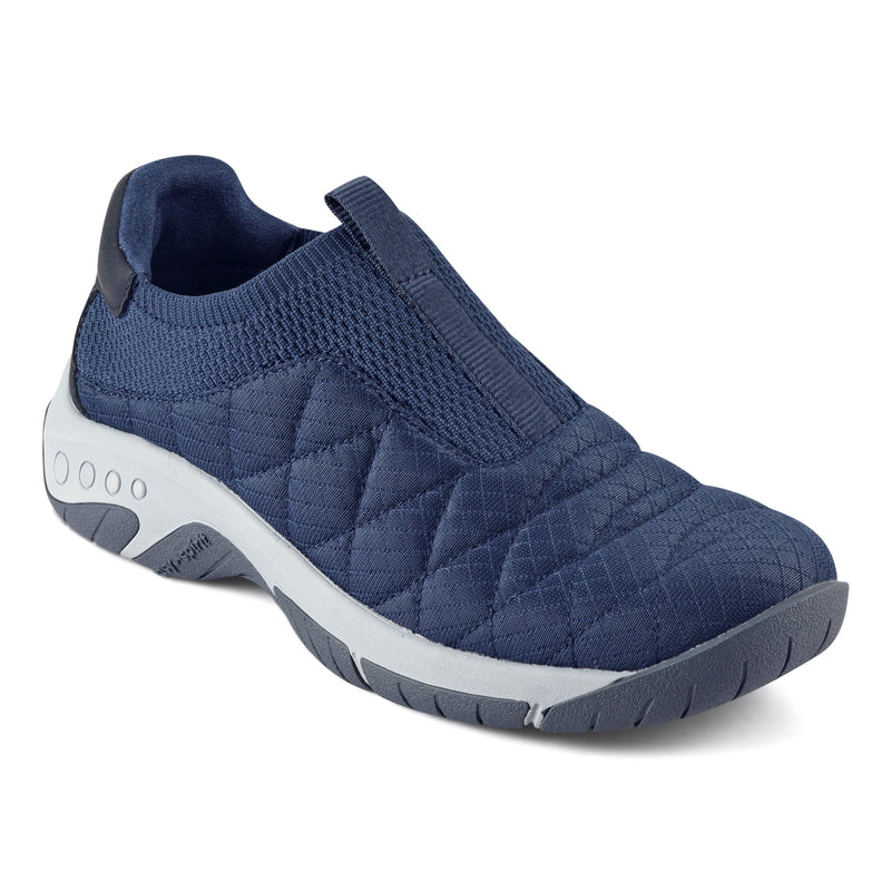 Women's Easy Street Purpose Slip-On Shoes in Navy Tumbled Size 8 Women's Easy Street Purpose Slip-On Shoes in Navy Tumbled Size 8
