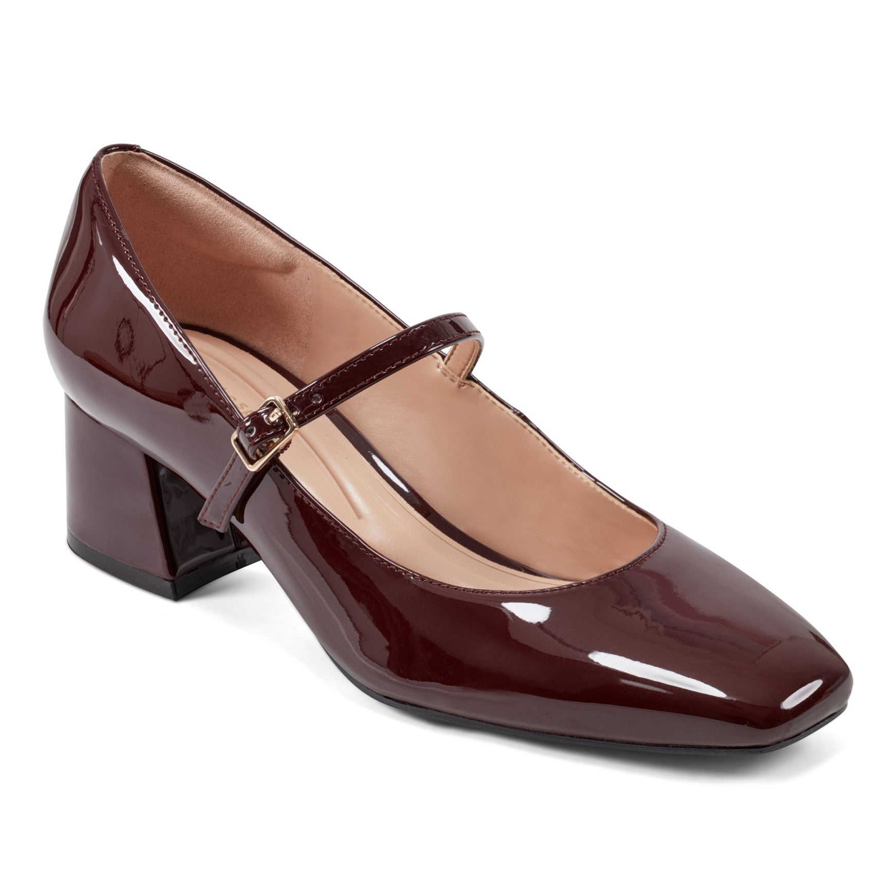 Women's Marlay Mary Jane Pumps - Dark Red Patent | Easy Spirit