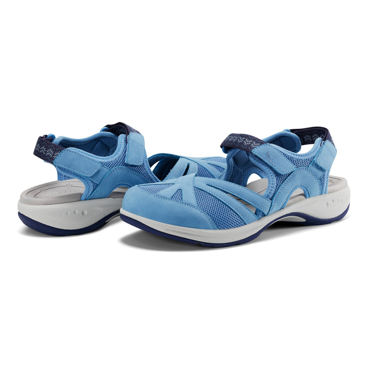 Women's Splash Flat Hiking Sandals - Medium Blue | Easy Spirit