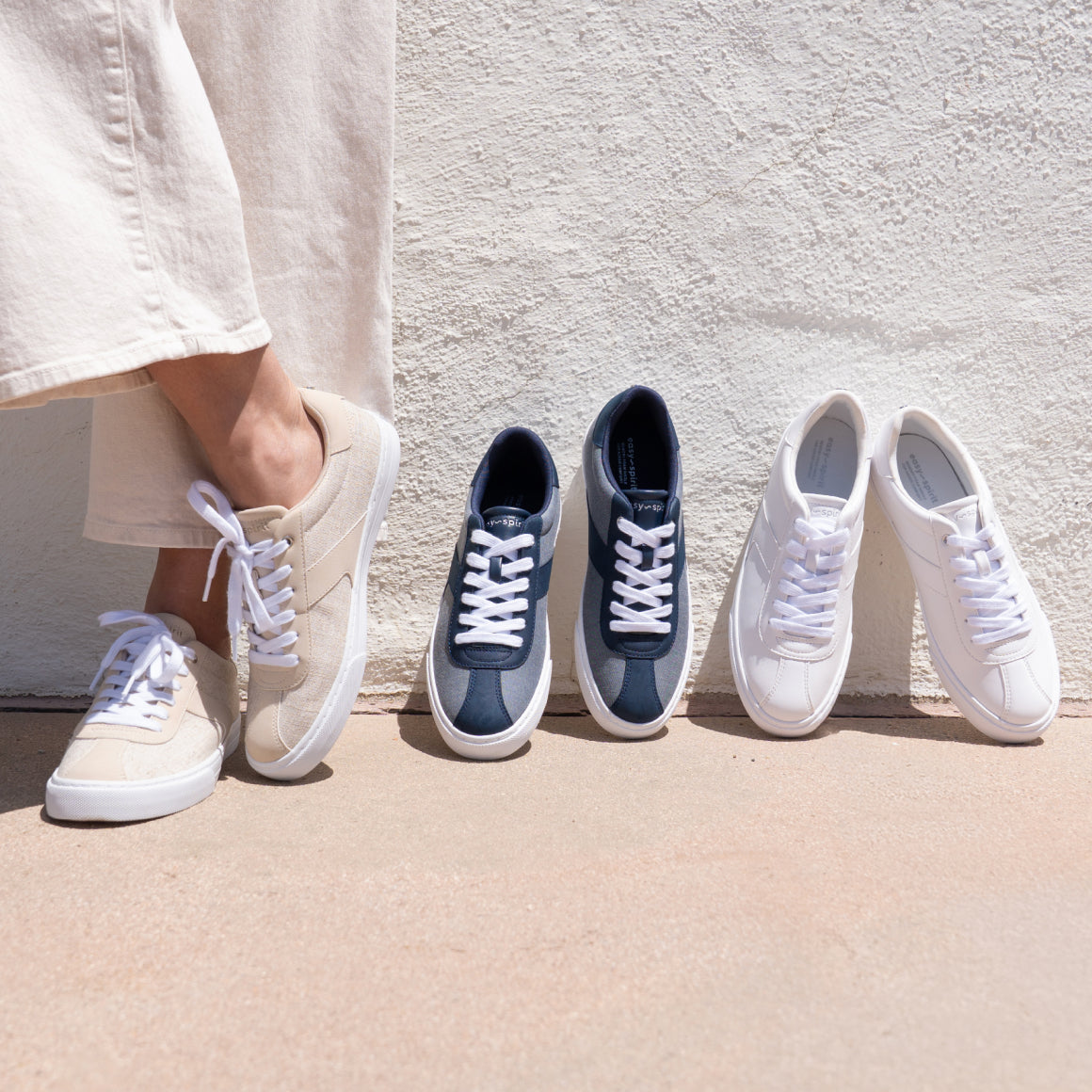 Promotional banner featuring Laurie sneakers