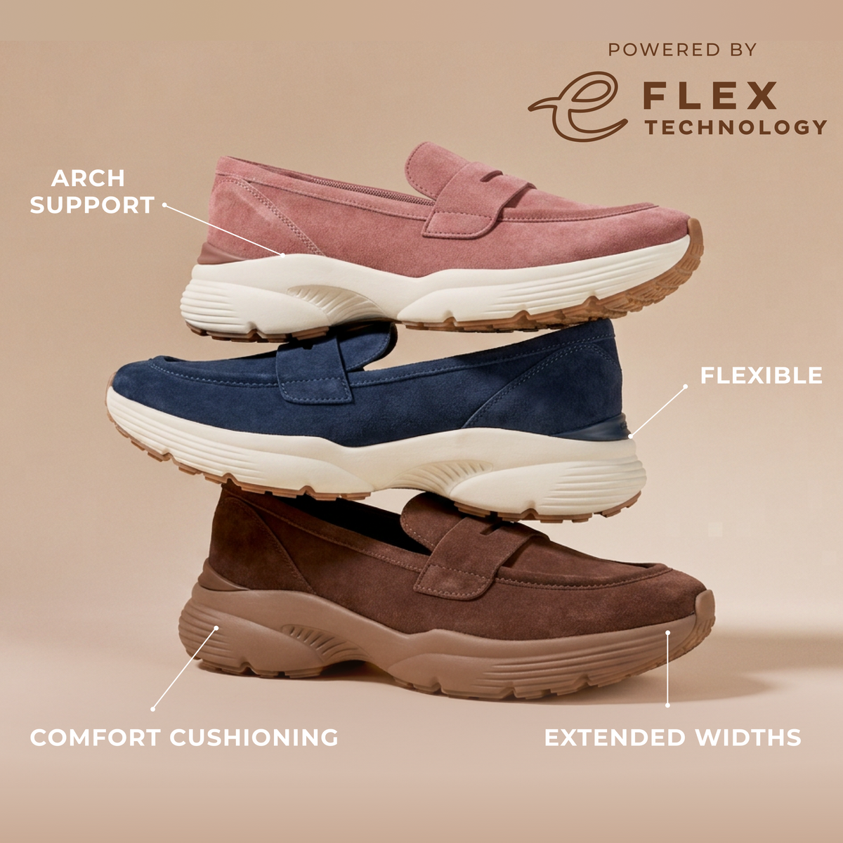 Promotional banner featuring Morgen loafers