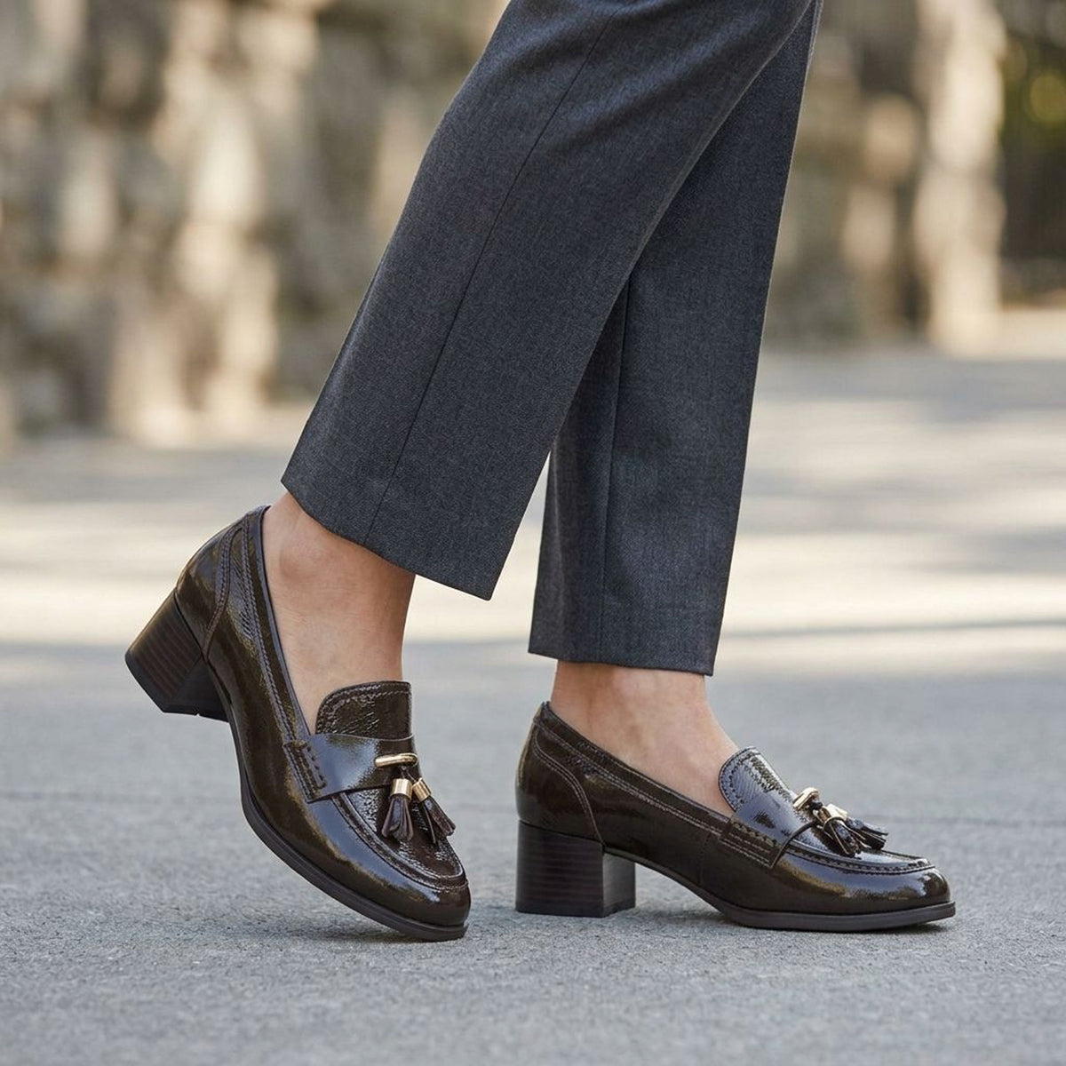 Irelyn Tassel Block Heel Loafers