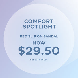 Comfort Spotlight Red Slip On Sandal