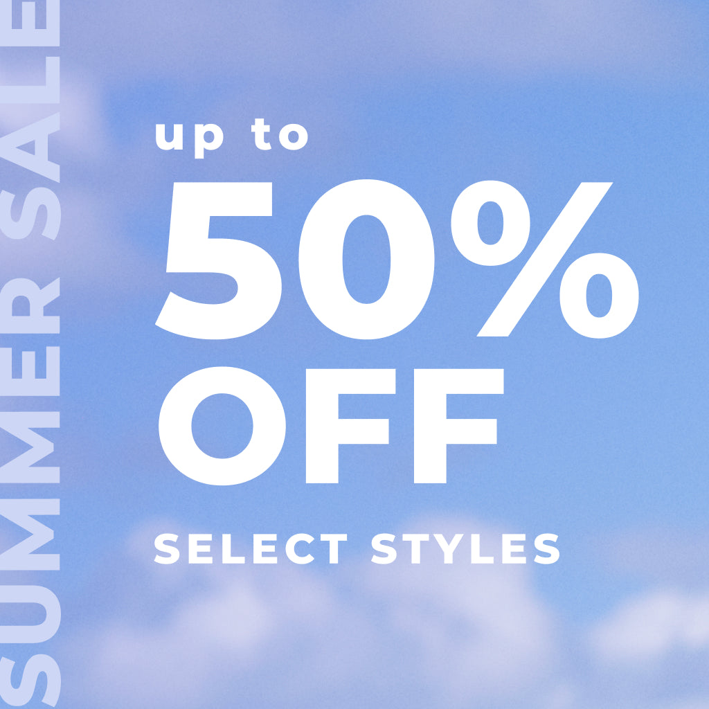 Promotional banner featuring up to 50% off the Summer Sale.