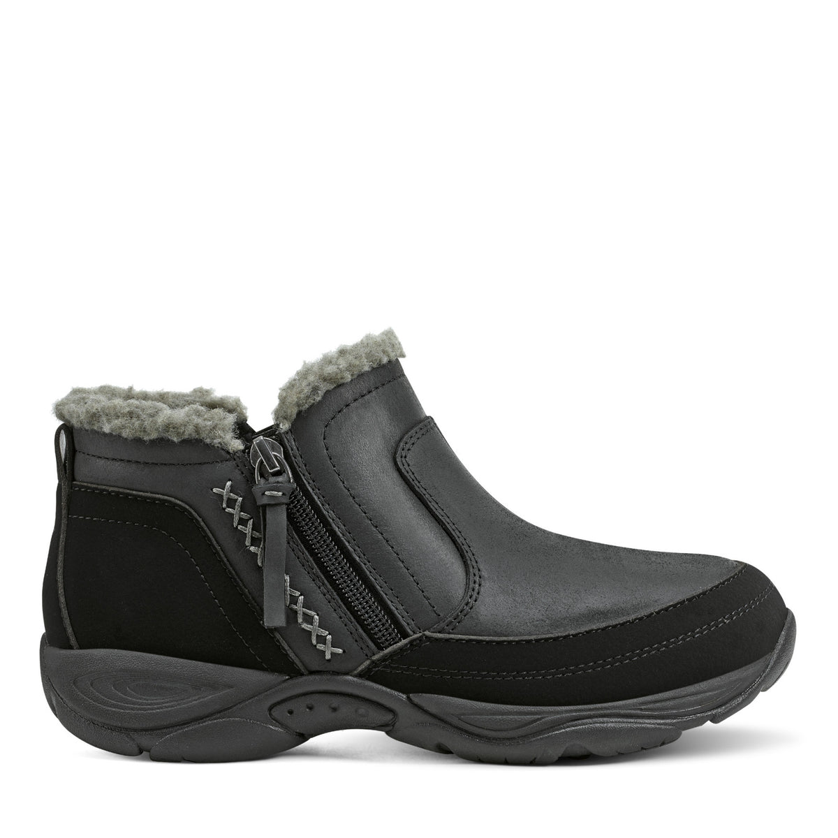 Women's Epic Cold Weather Booties - Black Leather | Easy Spirit