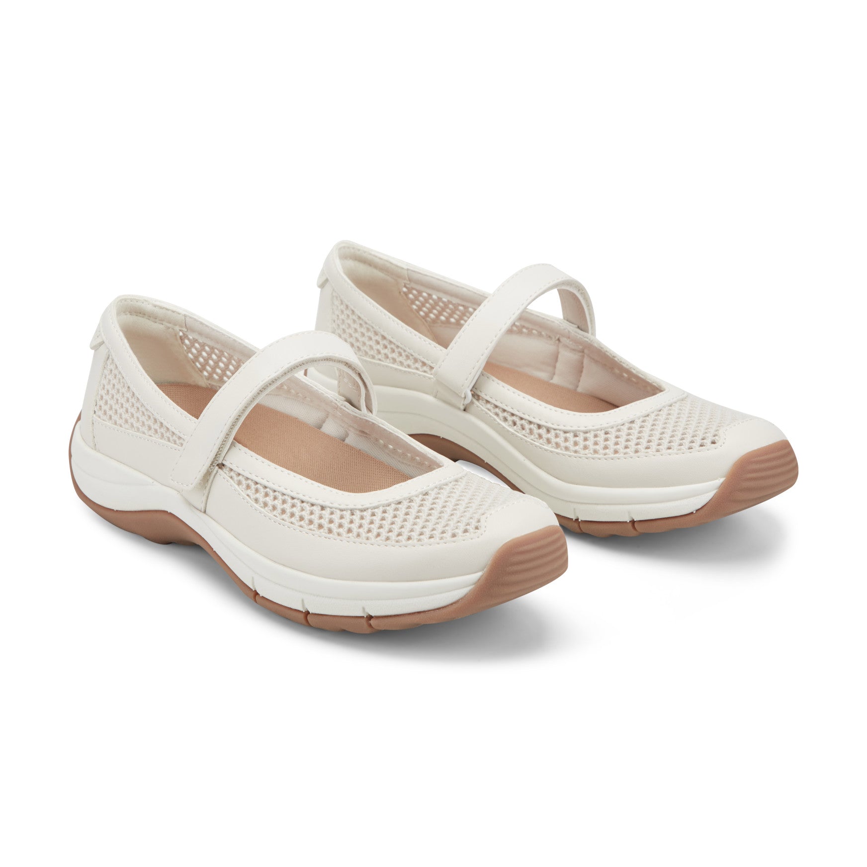 Women's Briana Mary Jane Walking Shoes - Ivory Mesh | Easy Spirit Women's Briana Mary Jane Walking Shoes - Ivory Mesh | Easy Spirit