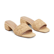 Rosario Raffia Dress Sandals