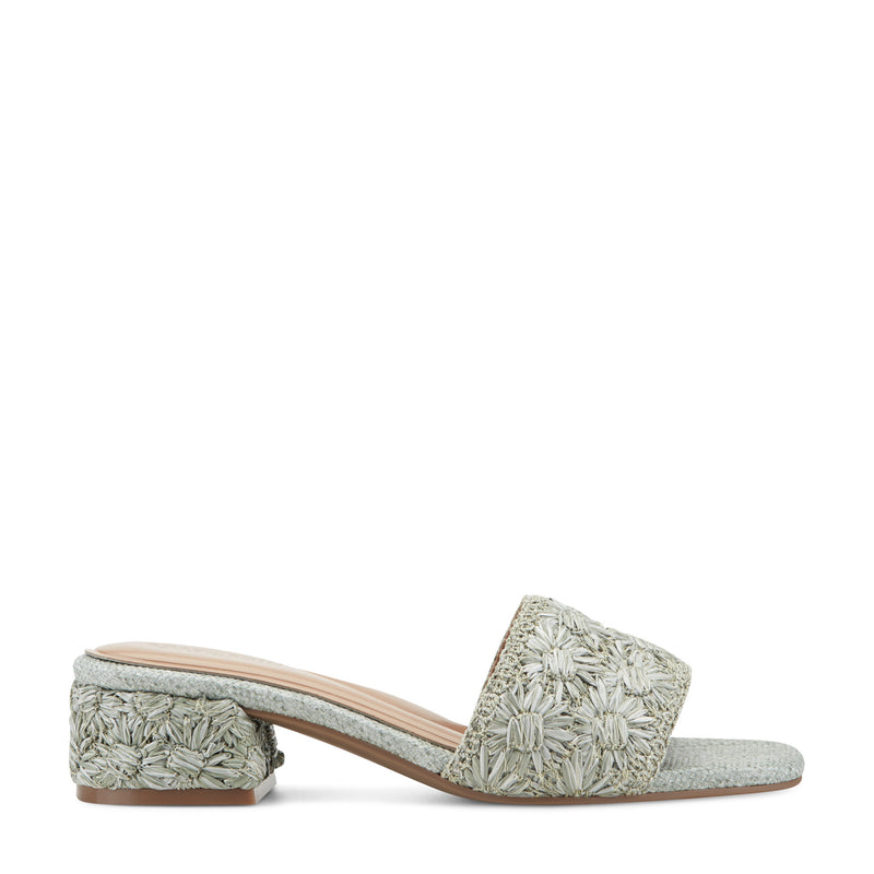 Easy Spirit - Women's - Rosario Raffia Dress Sandals - Light Green (Size 8.5) , Wide Width Easy Spirit - Women's - Rosario Raffia Dress Sandals - Light Green (Size 8.5) , Wide Width