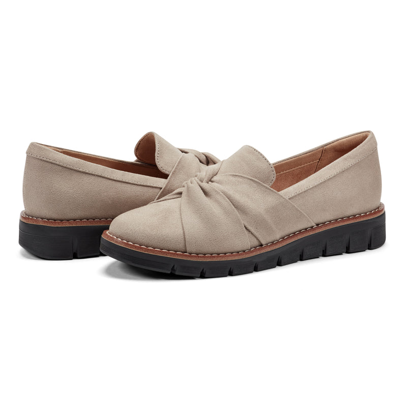 Vitalia Knotted Slip On Loafers