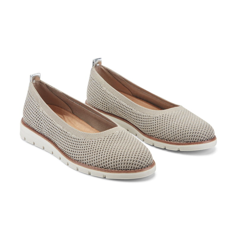 Women's Kellina Casual Slip On Flats - Silver Women's Kellina Casual Slip On Flats - Silver