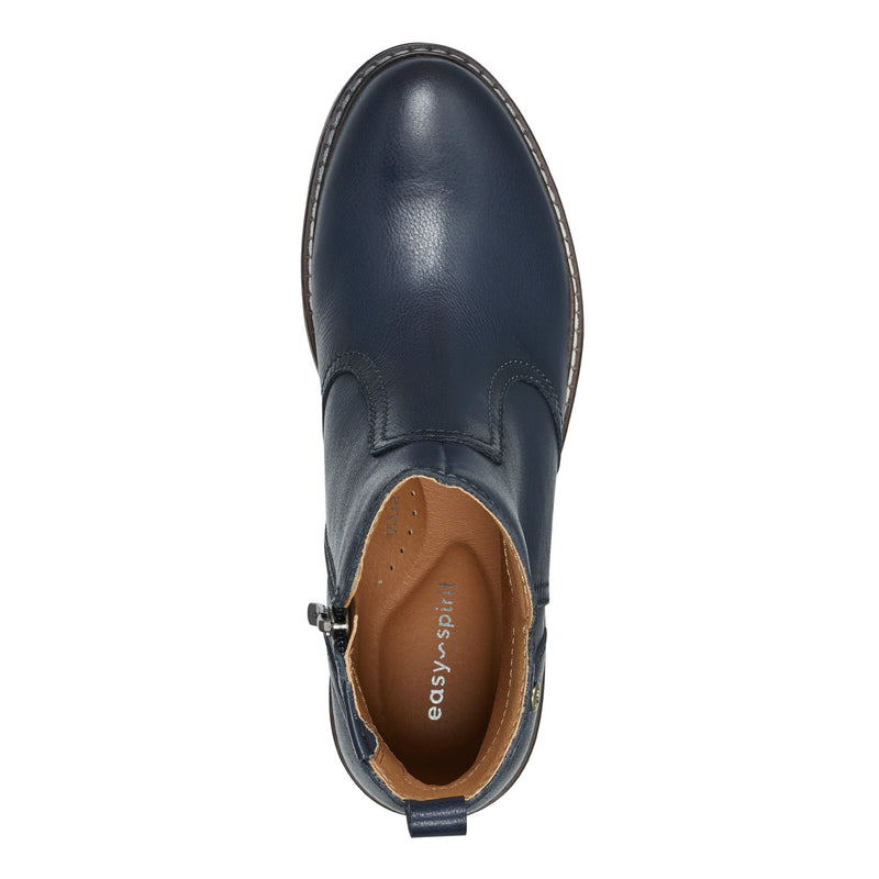 Women's Juna Casual Booties - Navy Leather Women's Juna Casual Booties - Navy Leather