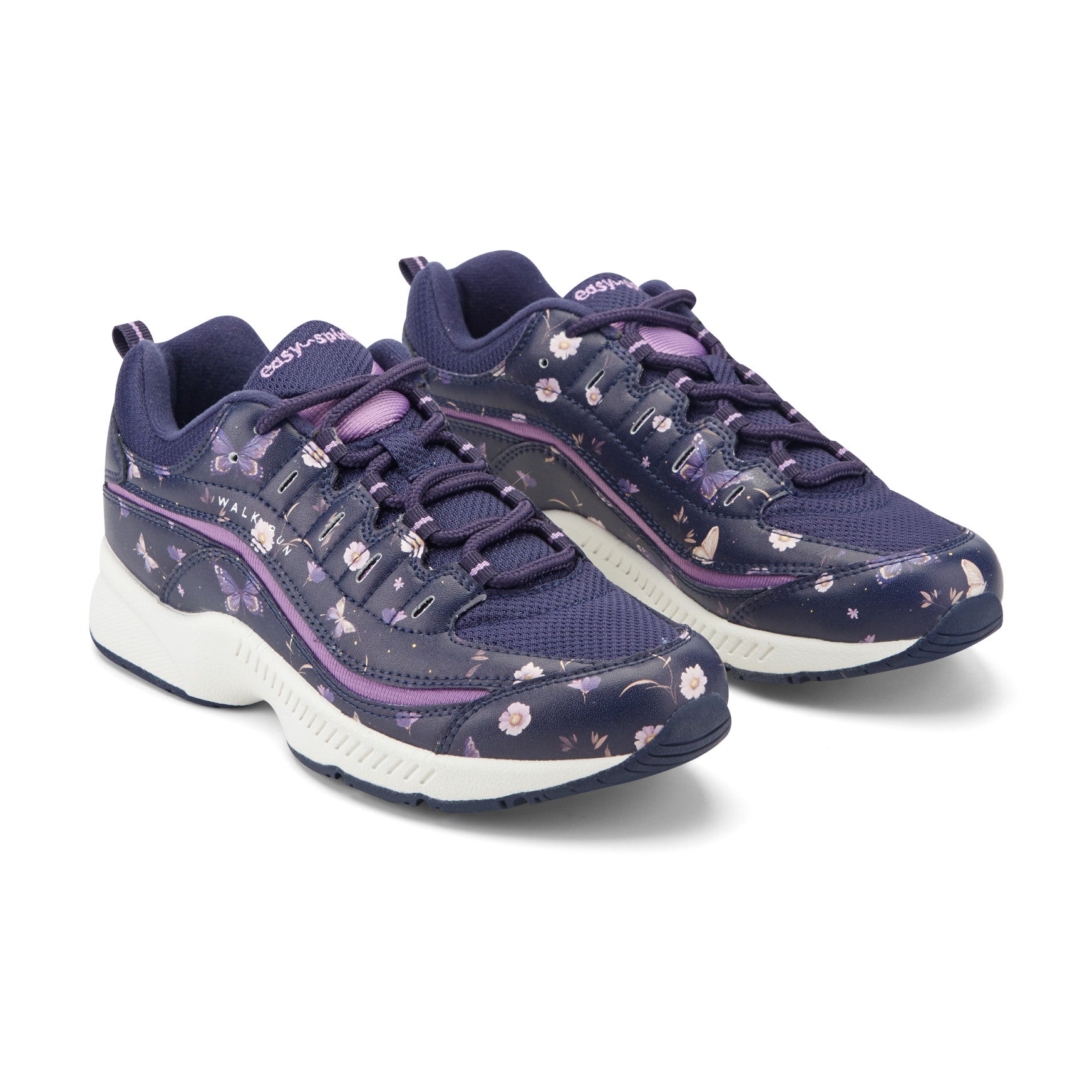 Women's Romy Walking Shoes - Navy/Purple Floral | Easy Spirit