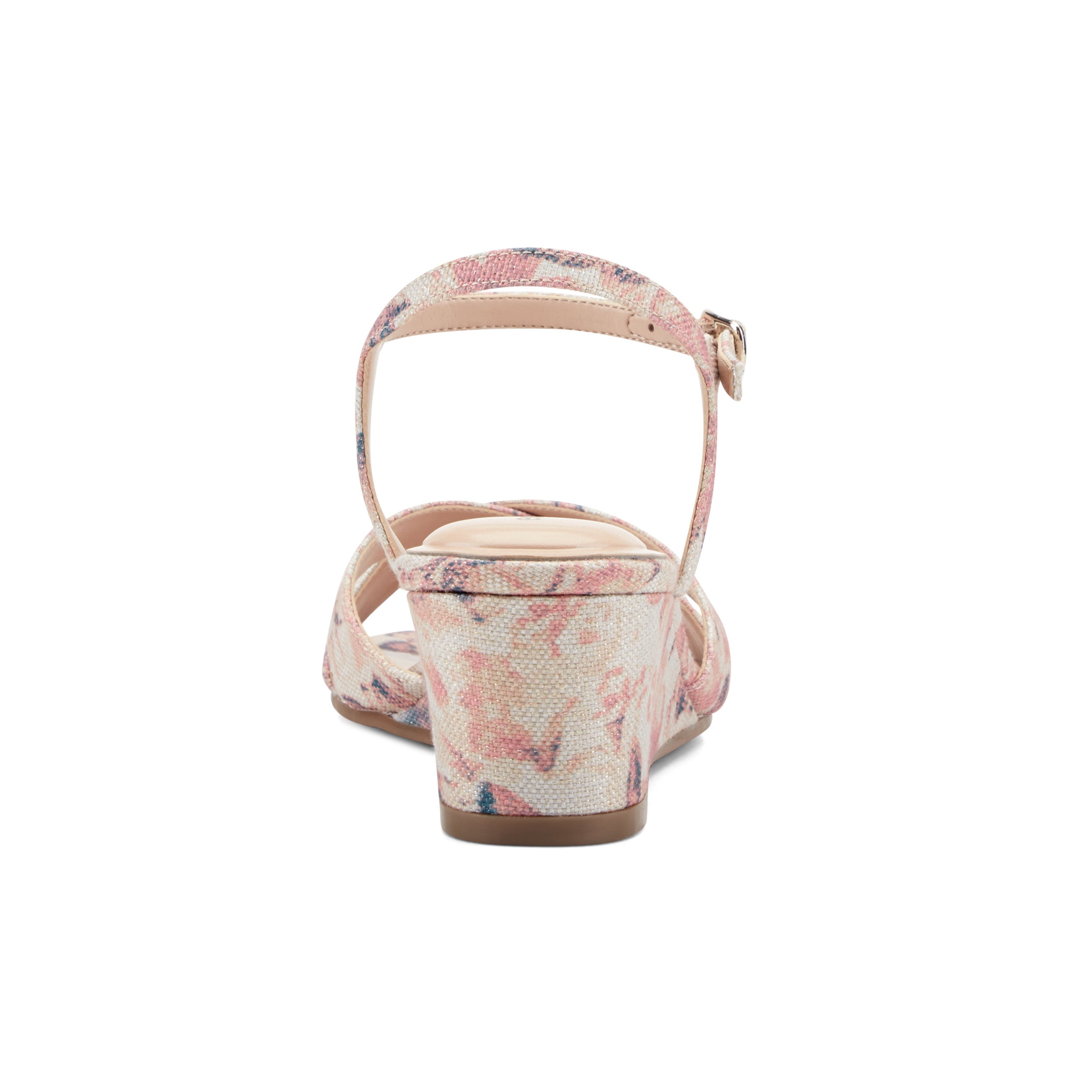 ローズ14 Women's Noya Dress Wedge Sandals - Light Pink Floral Multi | Easy