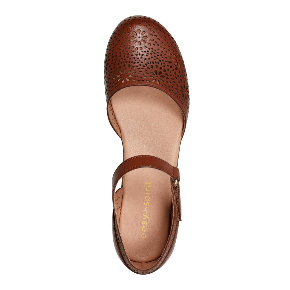 Women's Denita Mary Jane Heels - Brown Leather | Easy Spirit